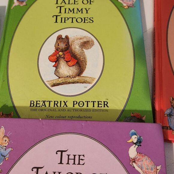 Book lot of 4 The tales of Beatrix Potter animal stories collection mouse squir - Picture 3 of 12